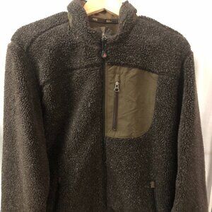 Men’s Woolrich Fleece Jacket – Full Zip, M, Lightweight Layering